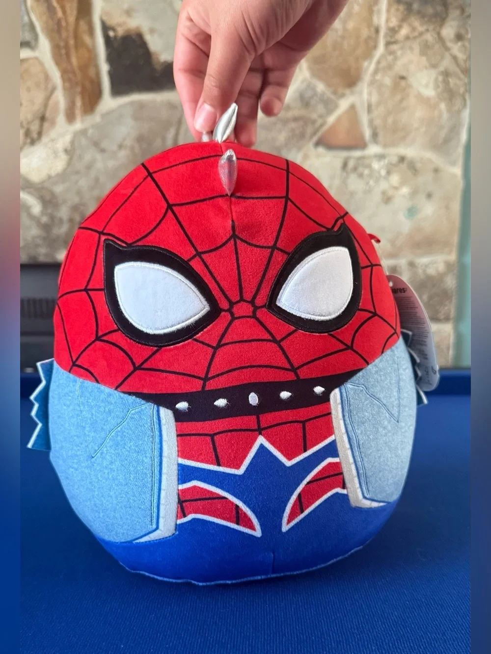 Marvel Spider-Man Punk Red and Blue Kids Costume Plush Hat